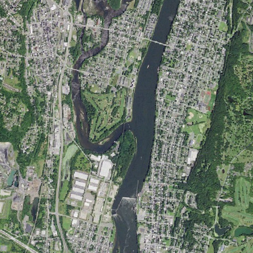 Aerial imagery of Mohawk River, NY