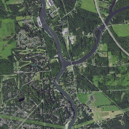 Aerial imagery of Oneida River, NY