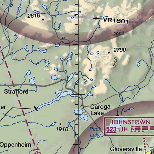 FAA VFR chart of Pine Mountain, NY