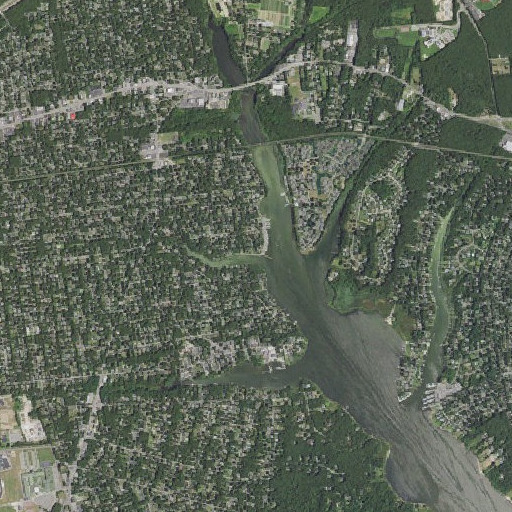 Aerial imagery of Second Neck Creek, NY