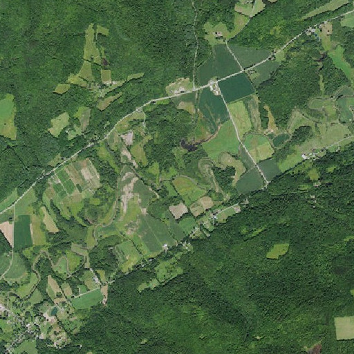 Aerial imagery of Shellrock Creek, NY
