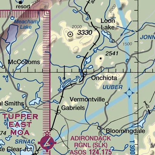 FAA VFR chart of Square Pond, NY