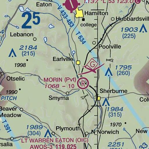 FAA VFR chart of Willcox Cemetery, NY