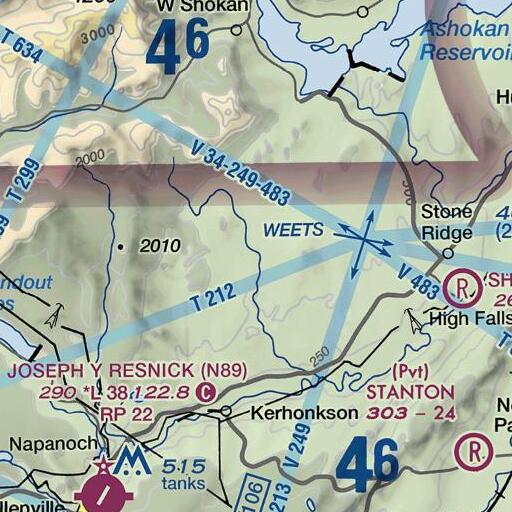 FAA VFR chart of Liebhardt, NY