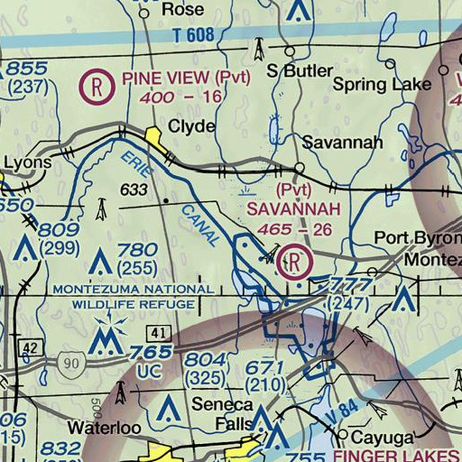 FAA VFR chart of Lockpit, NY