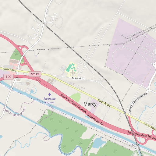 OpenStreetMap map of Maynard, NY