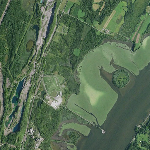 Aerial imagery of Post Creek, NY