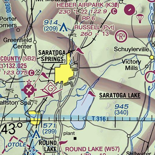 FAA VFR chart of Interchange 14, NY