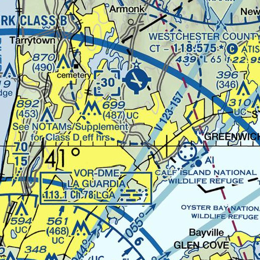 FAA VFR chart of Interchange 23, NY