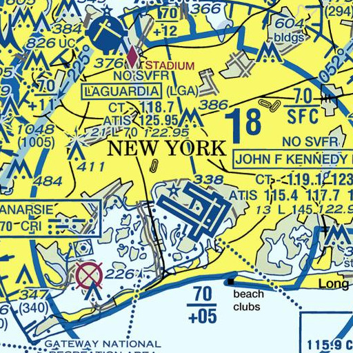 FAA VFR chart of Interchange 24, NY