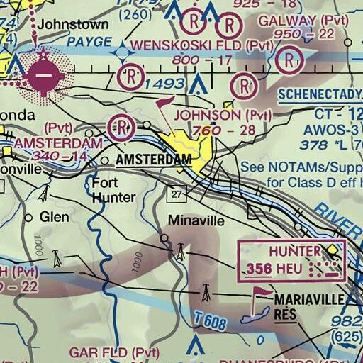 FAA VFR chart of Interchange 27, NY
