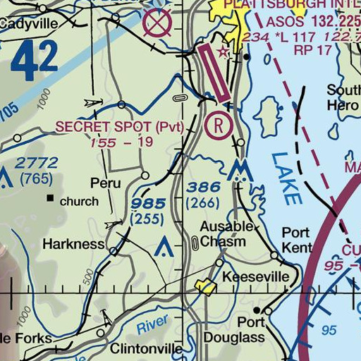 FAA VFR chart of Interchange 35, NY