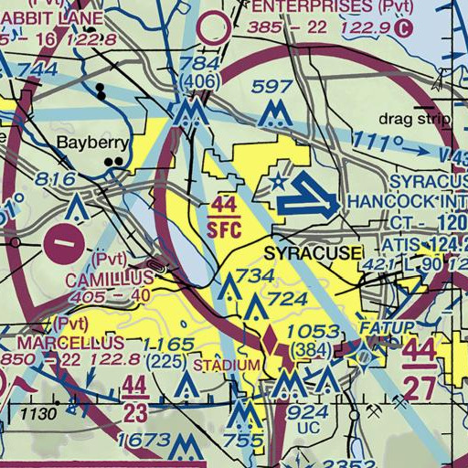 FAA VFR chart of Interchange 36, NY