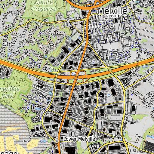 OpenTopoMap map of Interchange 49, NY