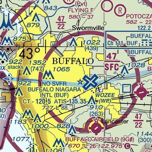FAA VFR chart of Interchange 50, NY
