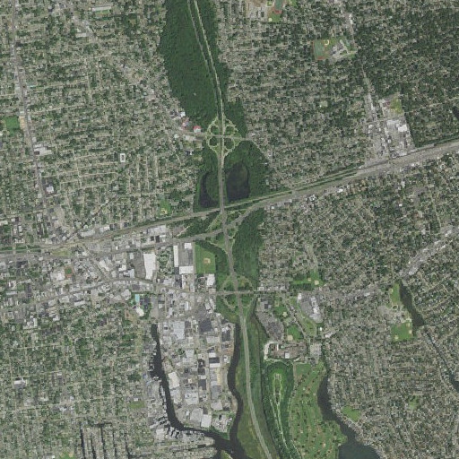 Aerial imagery of Interchange M 8, NY