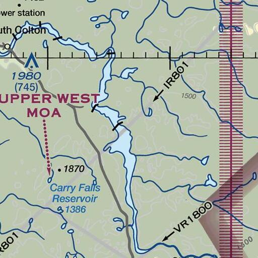FAA VFR chart of Brandy Brook, NY