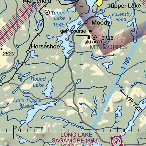FAA VFR chart of Coney Mountain, NY