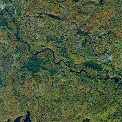 Aerial imagery of Sinclair Falls, NY