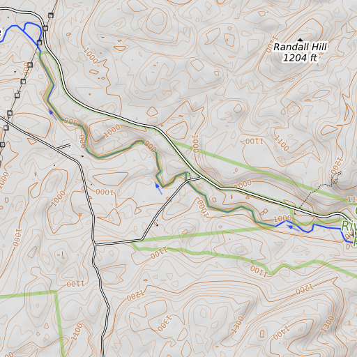 OpenTopoMap map of Sinclair Falls, NY