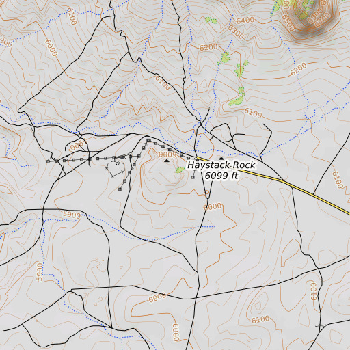 OpenTopoMap map of Balanced Rock Mesa, AZ