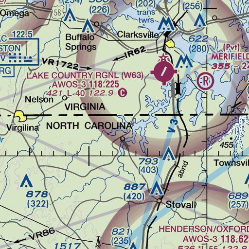FAA VFR chart of Beech Creek, NC