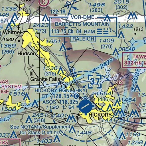 FAA VFR chart of Billy Branch, NC