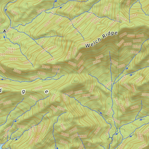 OpenTopoMap map of Deep Gap, NC