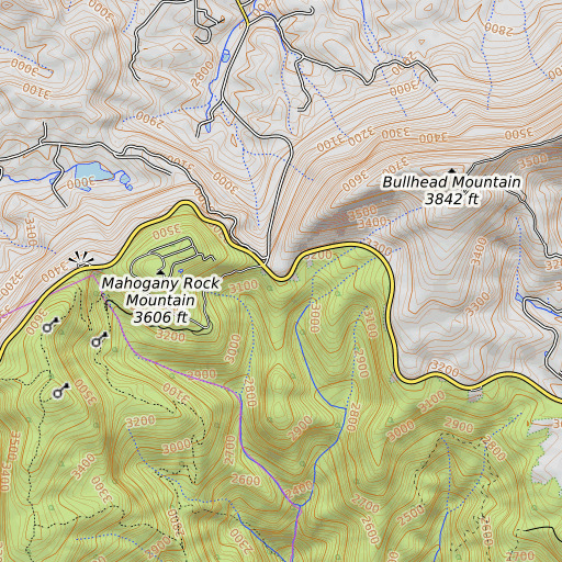 OpenTopoMap map of Deep Gap, NC