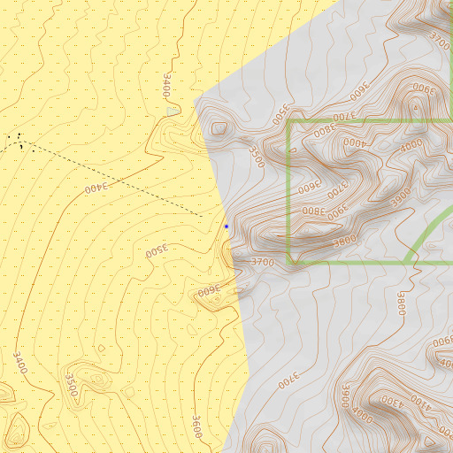 OpenTopoMap map of Quail Spring, AZ