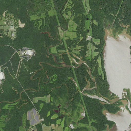 Aerial imagery of Eno River, NC