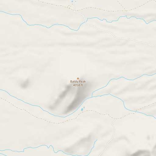 OpenStreetMap map of Baldy Peak, AZ