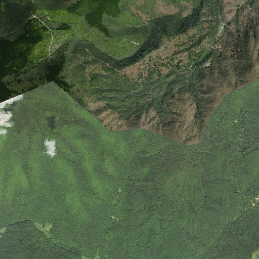 Aerial imagery of Low Gap, NC