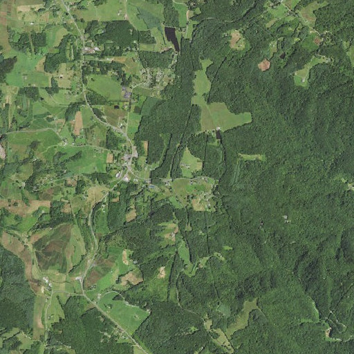 Aerial imagery of Miller Gap, NC