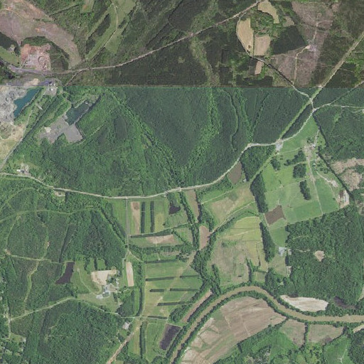 Aerial imagery of Mountain Run, NC