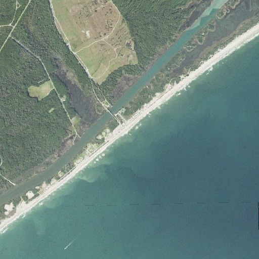 Aerial imagery of Onslow Beach, NC