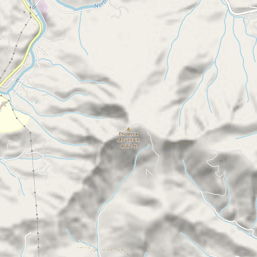 OpenStreetMap map of Phoenix Mountain, NC