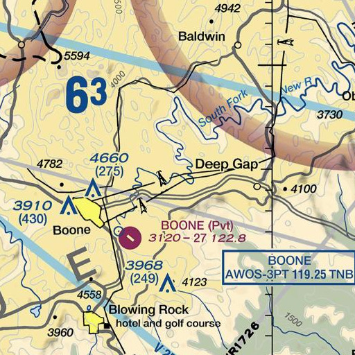 FAA VFR chart of Pine Run, NC