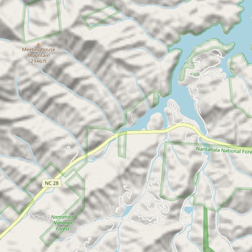 OpenStreetMap map of Proctor Branch, NC