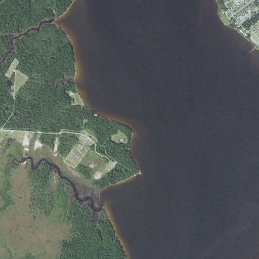 Aerial imagery of Spring Point, NC