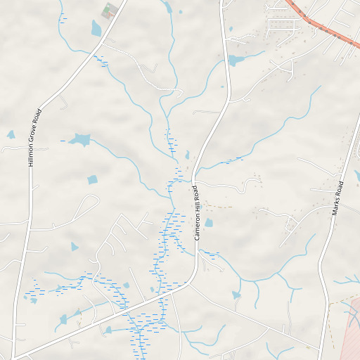 OpenStreetMap map of Wildcat Branch, NC