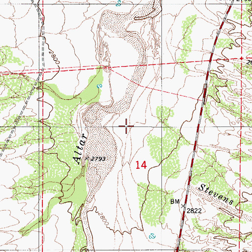 Topographic Map of Banner Wash, AZ