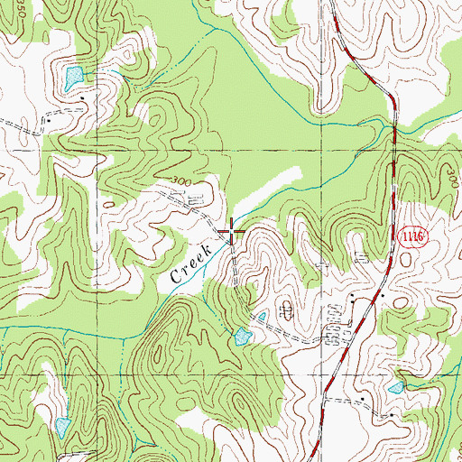 Topographic Map of Thomas Lake Dam, NC