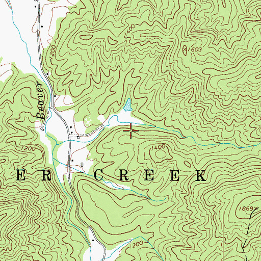 Topographic Map of Walsh Fishing Lake, NC