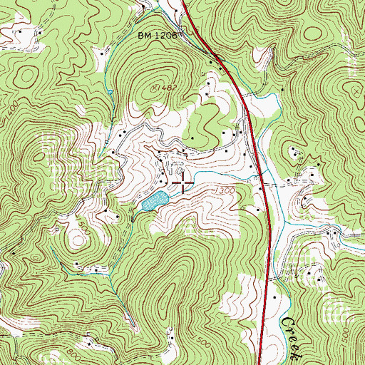 Topographic Map of Ritchie Dam, NC