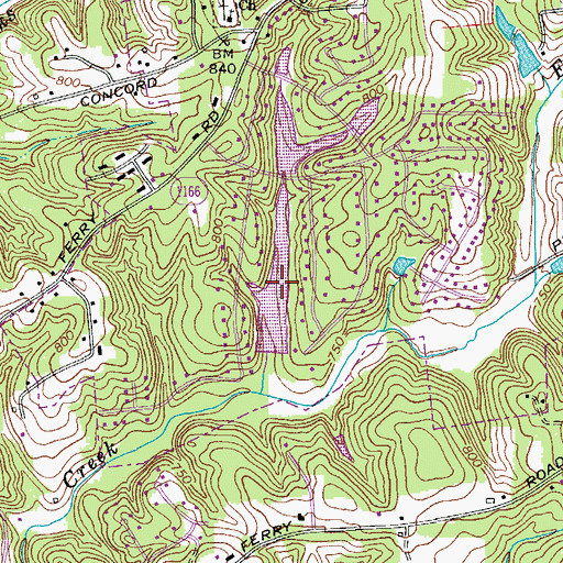 Topographic Map of Lake Desmond, NC