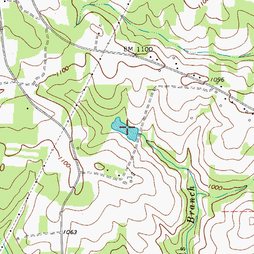 Topographic Map of Parks Lake, NC