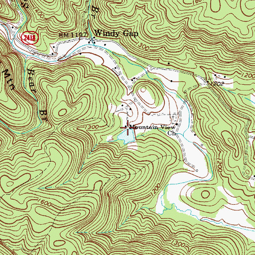 Topographic Map of Johnson Dam, NC