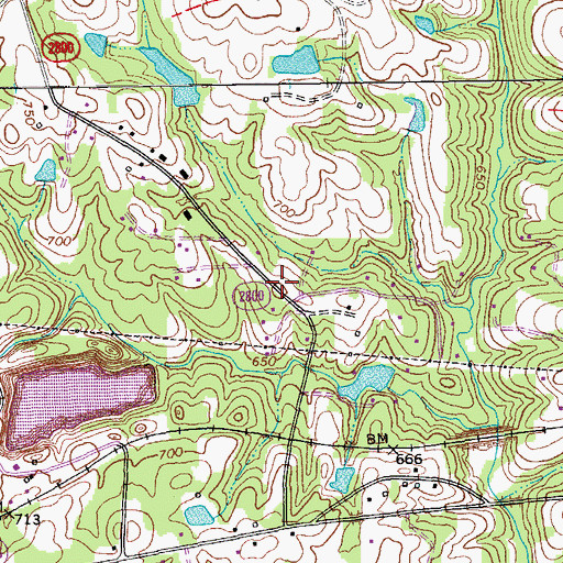 Topographic Map of Superior Stone Company Lake, NC