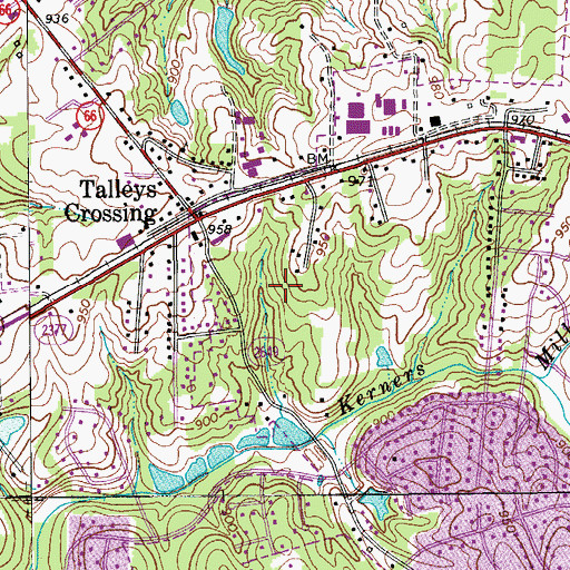 Topographic Map of Joyners Lake Dam, NC